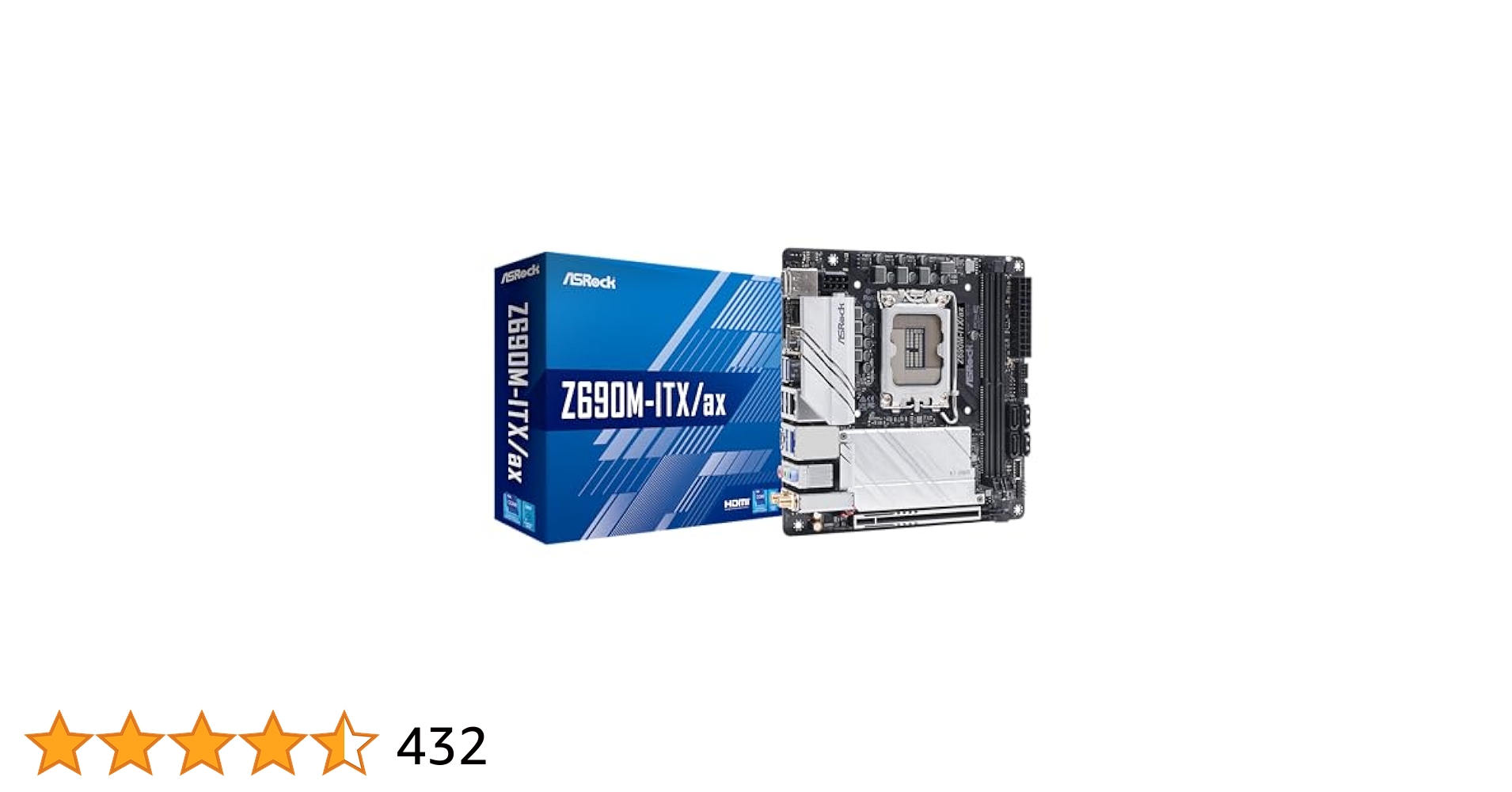 Asrock Z690M-ITX/AX, Intel Z690, 1700, Mini ITX, 2 DDR4