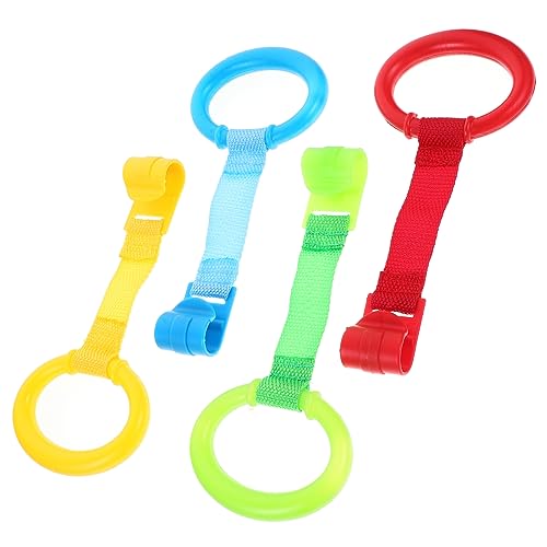 ORFOFE 8pcs Baby Puller for Playpen Crib Accessories Pull up Bar for Toddlers Safety Stand Ring
