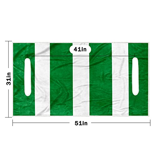 Yokyhom Golf Cart Seat Covers, Green Anti-Hot Golf Cart Seat Towel Blanket With Holes Fits Most Ezgo, Yamaha & Club Car, 100% Microfiber, Super Durable & Soft, Easy Install And Clean, 51''X 31'' #TOP6