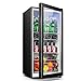 YUTGMasst Refrigerador De Bebidas, Congelador Pequeño, 42Db, Compresor Congelador De 3-15 ° C, Iluminación LED, Puerta De Vidrio con Marco Negro, Sala De Estar, Refrigerador Mini Bar, 120 litros,120L