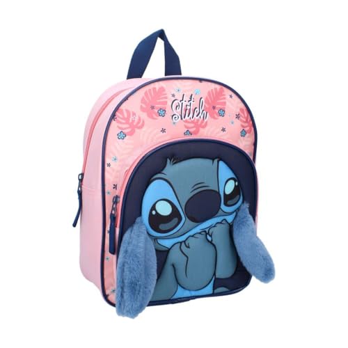 Sac à dos Stitch rose 31 cm mybagstory pour école maternelle