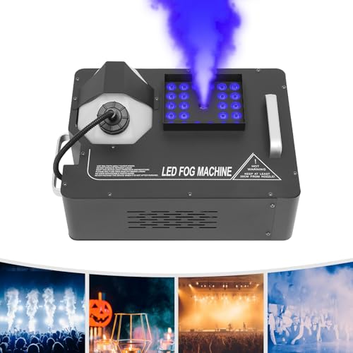 Máquina de Humo 1500W con 24 Luces LED y Control Remoto miniatura 3