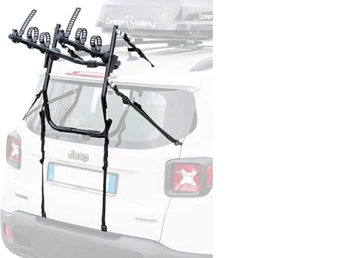 PORTABICI ASSEMBLATO E PRONTO ALL'UTILIZZO (3 BICI) PER PORTELLONE O BAULE POSTERIORE PER AUTO SPECIFICO PER CLASSE B (W245) - CLASSE C (W203-W204-W205) - CLASSE R (W251)