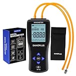 DANOPLUS DP-103 Manometer Digital Gas Pressure Tester Differential Pressure Gauge HVAC Air Pressure Meter with Backlight Data Record Function,Black