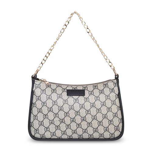Image of Women's Stylish Printed Shoulder Bag | Trendy Daily Use Handbag with Chain Strap | Lightweight PU Leather Sling Bag for Girls & Women | Spacious & Durable Casual Fashion Purse