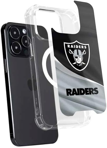 Skinit Phone Case Compatible with MagSafe iPhone 16 Pro Max - Officially Licensed NFL Las Vegas Raiders Design