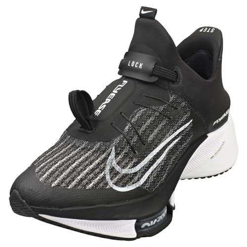 Nike Air Zoom Tempo Next% Flyease Herren Running Trainers CV1889 Sneakers Schuhe (UK 5.5 US 6 EU 38.5, Black White 005)