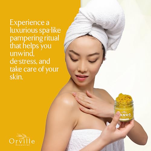 Luscious Mango Sugar Scrub W/ Real Ground Mango - Pure & All Natural Sugar Exfoliating Body Scrub For Skin - The True Natural Exfoliate For Body Care #TOP3