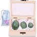 Yoni Egg - Jade Egg Set of 3 - 100% Natural HELLU JADE Eggs - Ben Wa Balls In A Hand Finished Wooden Box- Kegel Balls For Strengthening Pelvic Floor & Enhance Sexuality - Beginners & Advanced
