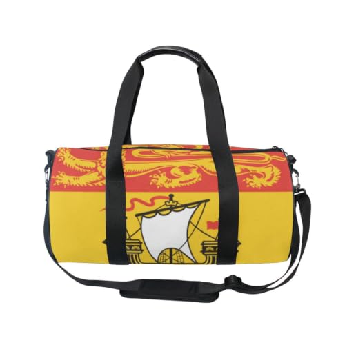 Bolsa de lona redonda con bolsillo interior para optimizar tu espacio de viaje 2