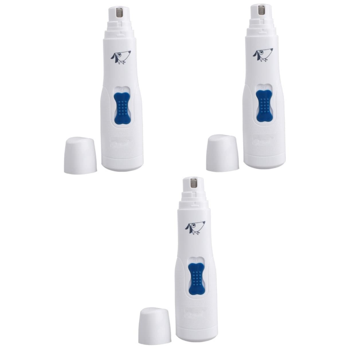 BESPORTBLE 3pezzi Tagliaunghie per Domestici Design Trimmer per Unghie Silenzioso e Facile Usare Batteria Inclusa per