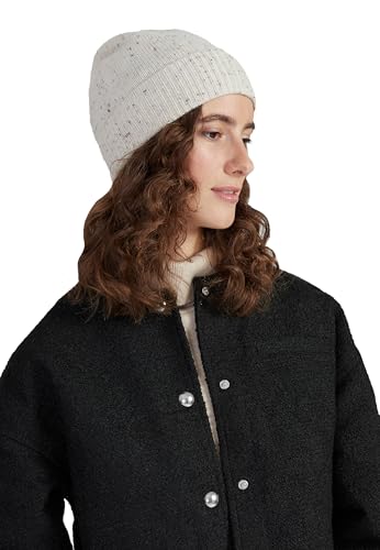 Style & Republic Kaschmir Sport Mütze-Beanie Damen aus 100% Cashmere - Dein kuscheliger Premium Beanie für stilvolle Herbst- & Winter-Momente-Seashell