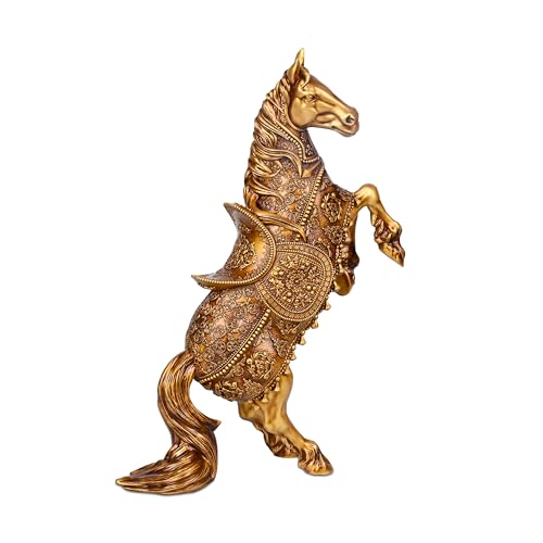 Image of Artarium New Rising Horse Statue for Home Office &Living Room Decor Showpiece Vastu Wealth Income Decorative and Gifts Items (Rising Horse Antique Pack of 1)