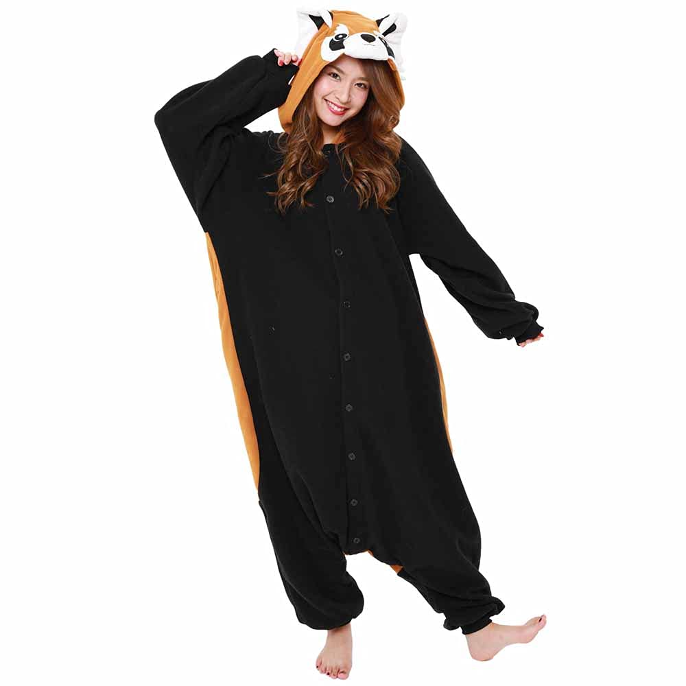 SAZAC Disfraz de panda rojo Kigurumi - Mono de Halloween