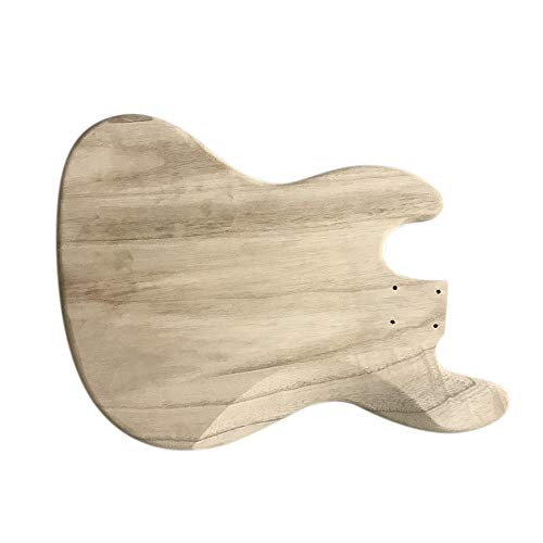 Maple Bass, Miaoqian Barril de guitarra elétrica tipo madeira polida DIY Corpo do barril de guitarra