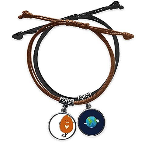 Pulsera de Pascua religiosa en cuero marrón para lucir en tus celebraciones familiares