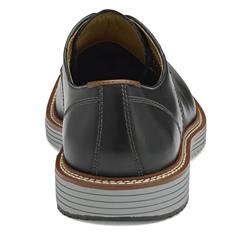 Johnston & Murphy Men's Upton Plain Toe Black Full Grain 10 M Us #TOP2