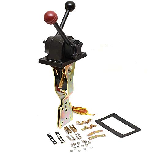 Uflex Boat Throttle Control B102 | Two Lever Top Mount Black Red