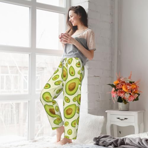 Pantalon de pyjama en polaire avocat femme idéal pour vos soirées cocooning - 7