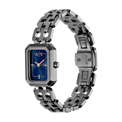 Image of Armani Exchange A|X Women's Two-Hand Rectangular Watch, Stainless Steel Watches for Women