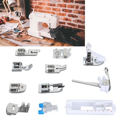 Set de 11 piezas de prensatelas para máquina de coser miniatura 3
