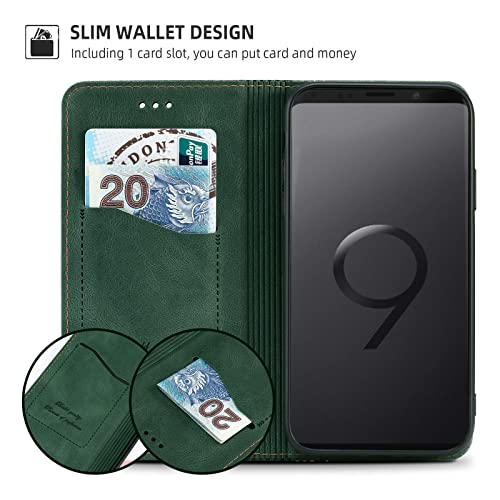 Akabeila For Samsung Galaxy S9 Phone Case Wallet Card Holder Magnetic Closure Kickstand Pu Luxury Leather Shockproof Soft Flip Folio Cover For Samsung S9 5.8" Case Women Men #TOP2