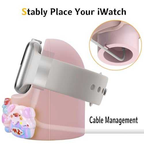 Support Apple Watch mignon forme cochon idée cadeau pour Series 9 Ultra - 5