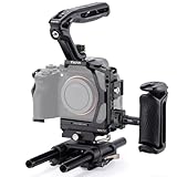 Tilta A7 V Cage, Vollständiger Kamerakäfig Kompatibel mit Sony Alpha 7 V/A7 IV/A7R V Pro Kit mit Xeno-Obergriff und Xeno-Seitengriff – Schwarz TA-T100-C-B
