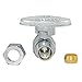 Eastman Retrofit Quarter Turn Stop Valve, 3/8 Inch OD x 3/8 Inch Female Compression, Chrome Plate, 10734LF