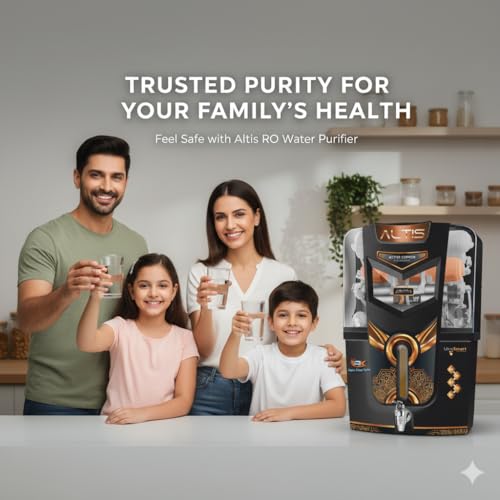 Image of Rk Aqua Fresh India Altis Prime Black (Ro+uv+uf+Alkaline,zinc,copper+Tds Adjuster) Ro Water Purifier ((RO+UV+UF+COPPER+ZINC+CALCIUM+TDS ADJUSTER) Best For Home /Office Purpose | 15LPH | 12litrs