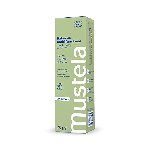 Mustela Bálsamo Multifuncional 75ml - Hidratante para áreas ressecadas do corpo - Orgânico Certifica