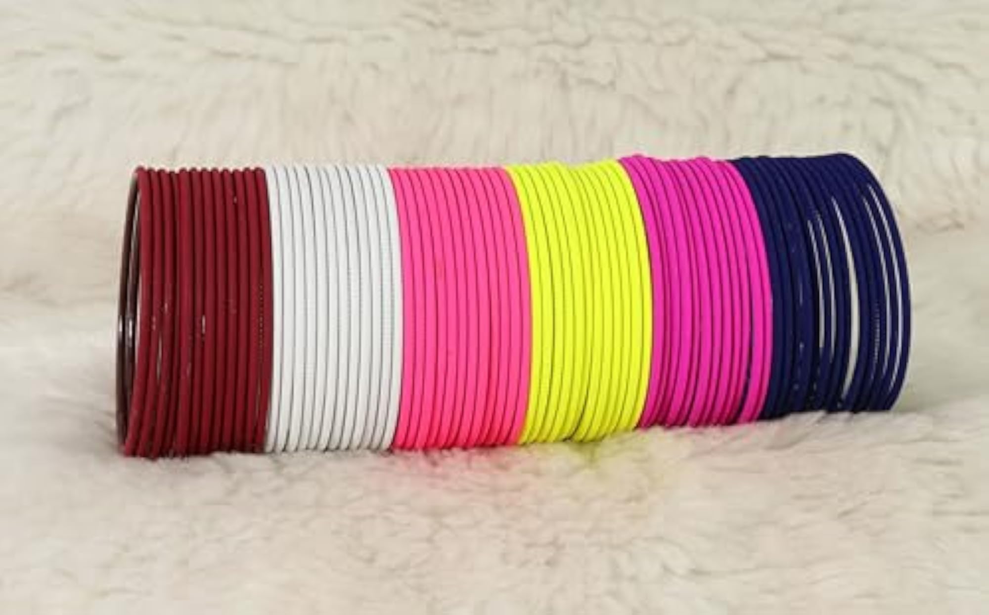 Zig-Zag Pattern Bangle Set For Girls, Pack Of 144