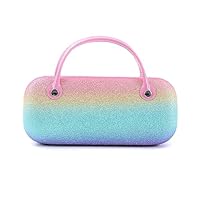 Hifot Brillenetui hardcase Mermaid, Meerjungfrau Sonnenbrillen hartschalen für Kinder Mädchen Junge