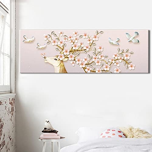 Broderie diamant cerf sika 80x180cm avec strass carrés ou ronds pour kit point de croix