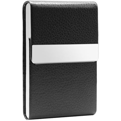 Zigarettenetui Metall Zigaretten Kasten PU Leder Magnetisierte Deckel Zigarettenschachtel Box Cover