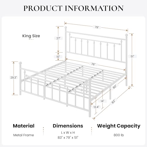 Luxury Canopy Bed Frame King Size