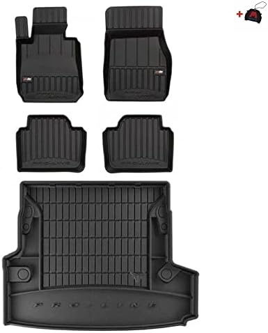 Gummifußmatten & Kofferraummatten Set Für Toyota C-HR 2016-2023 - TPE Material 3D Passform