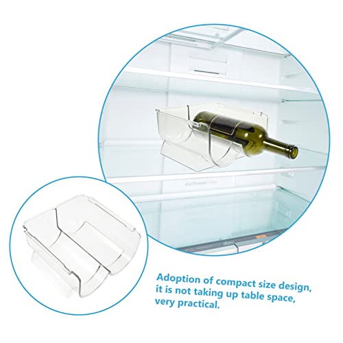 Soporte para botellas de vino acrílico transparente 2 pcs miniatura 6