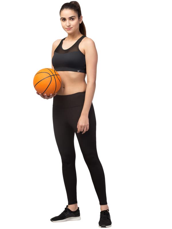 Image of BLUECON Gym wear Leggings Ankle Length Workout Pants | Stretchable Tights | Mid Waist Sports Fitness Yoga Track Pants for Girls & Women (Pack of 2)