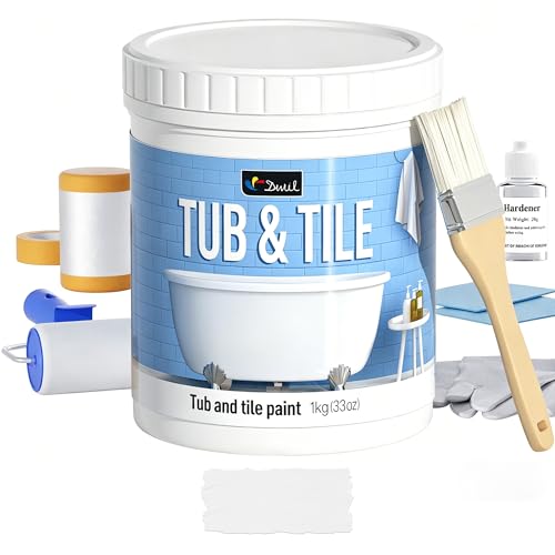 DWIL Tub Paint, Tub and Tile Refinishing Kit 33oz with