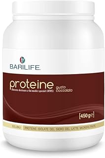 Barilife - Proteine del siero del latte microfiltrate 450g - Per chi ha subito interventi chirurgici - Profilo amminoacidico completo - Proteine isolate del siero del latte