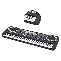 Fuwe Clavier électronique avec 61 Touches, Tableau d’apprentissage, 6 Chansons de Démonstration, 16 Vrais Instruments de… - Les Beatles, Paul McCartney, John Lennon, RIngo Starr, George Harrison Fuwe Clavier électronique avec 61 Touches, Tableau d'apprentissage, 6 Chansons de Démonstration, 16 Vrais Instruments de… – Image 3