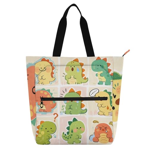 Bolsa de libros de dinosaurios para el colegio y las compras diarias