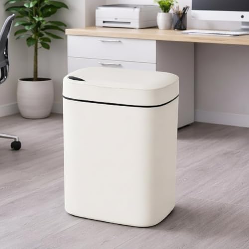 Image of Ozoy Automatic Touchless Motion Sensor Dustbin - 15 Litre Smart Sensor Trash Bin for Home, Office, Kitchen, Bathroom & Bedroom Soft Close & Open, ABS Body Compact Size (GREY)