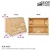 ECR4Kids Birch Book Display Stand with Storage with Rolling Casters, Double-Sided Hardwood Book Shelf Organizer for Kids, 5-Shelves with 2-Shelves, Mobile Display Stand for Classrooms and Home, Natural (ELR-0429)