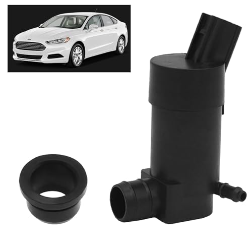 Xiciki Windshield Washer Pump Replacement 1S7117K624DC 31349235 1S71-17K624-DC, Compatible with Jaguar XF 2008-2018, Ford Transit Custom 2012-2018, Focus MK3 2010-2020