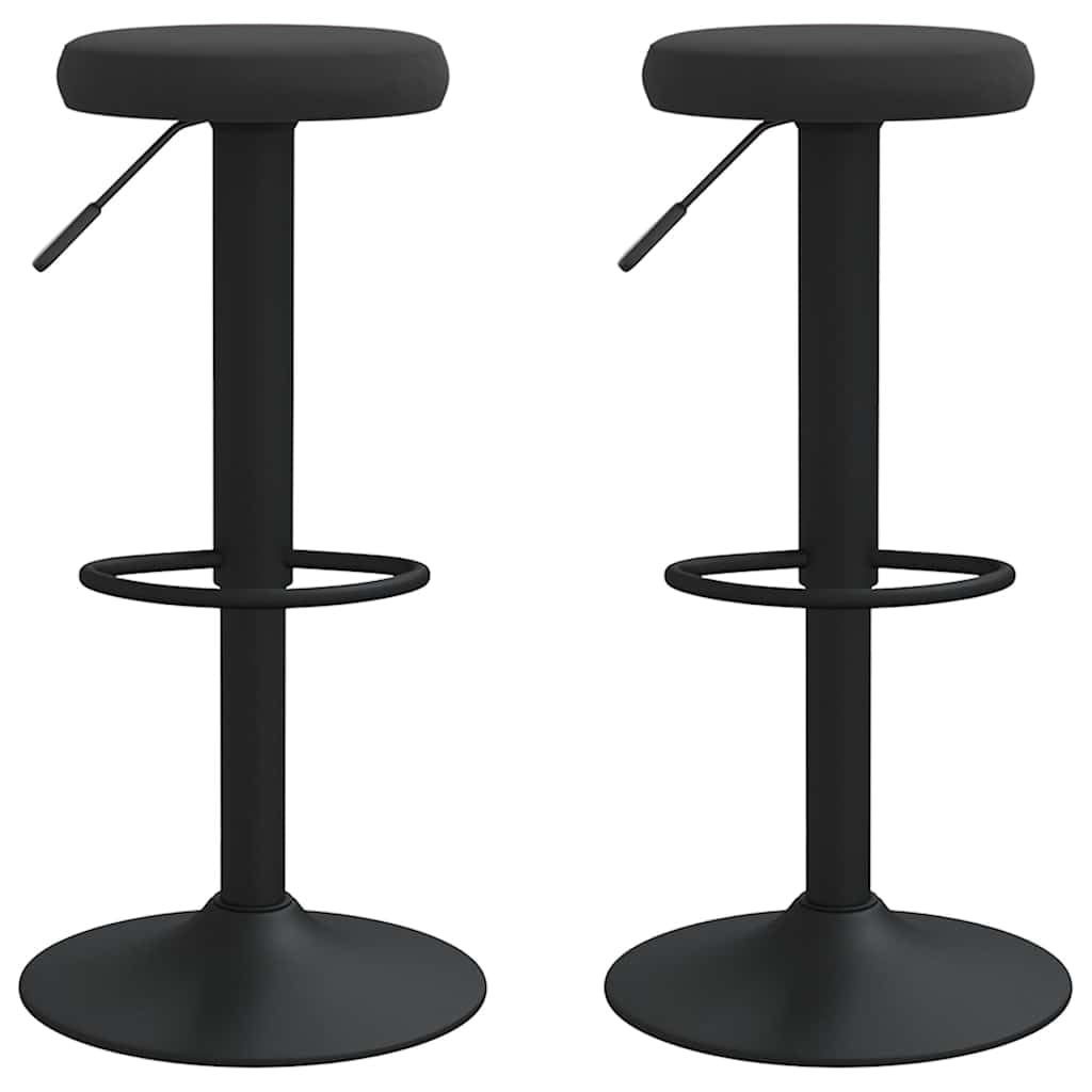 Tabourets de bar en velours noir pour sublimer vos soirées et repas autour de l'îlot