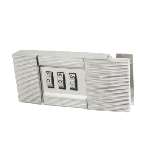 Image of Aexit Metal Digit Padlocks & Hasps Password Resettable Jewelry Boxes Combination Lock Combination Padlocks Silver Tone