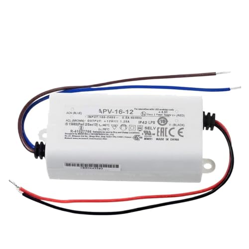 Alimentation à découpage 16W APV-16-5V transformateur tension continue pour LED