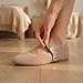 Imagen de GLAMORA Bailarinas Mujer Merceditas Punto Correa Hebilla Cierre Rápido Zapatos Planos Cómodos Plantilla Acolchada Tejido Transpirable Verano Ligero Diario Ajustable moc-39